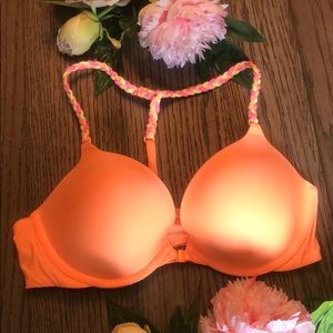 front closure racer back push-up bra